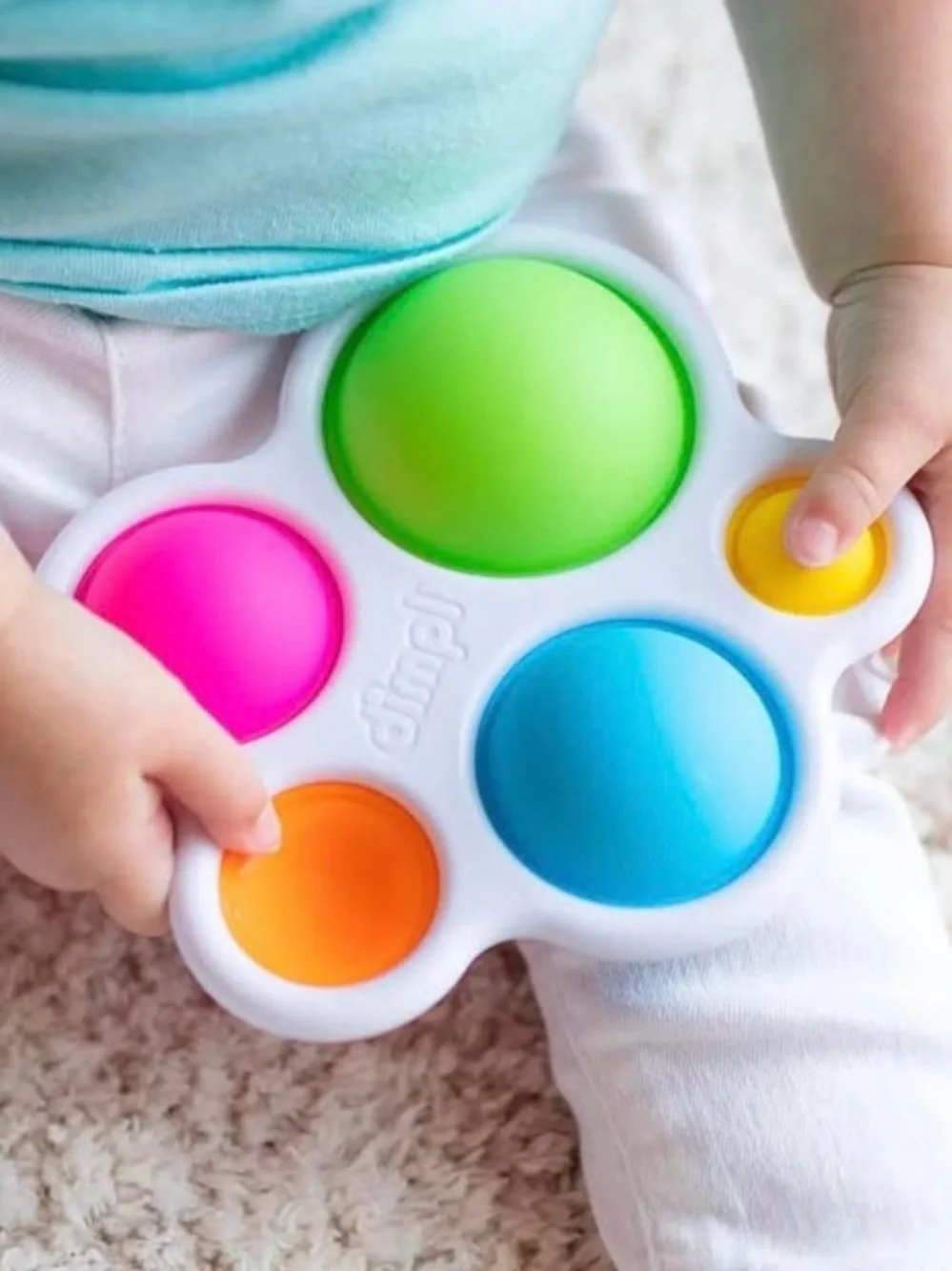 Fat Brain Toys Dimpl Pop It Sensory Fidget Toy Baby Toddler Learning